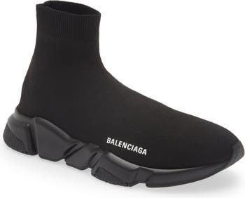 Balenciaga Speed Lt Clear Sock Sneakers in Black for Men