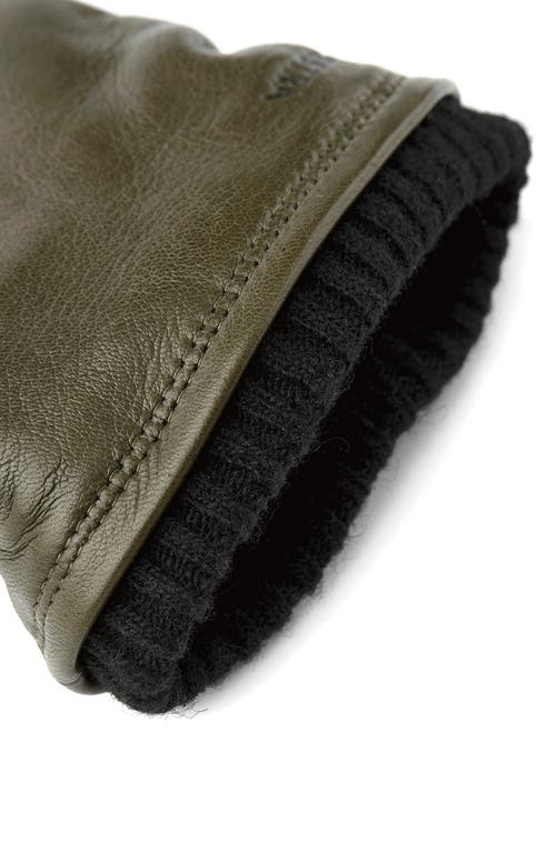 Shop Hestra John Sheepskin Gloves In Loden