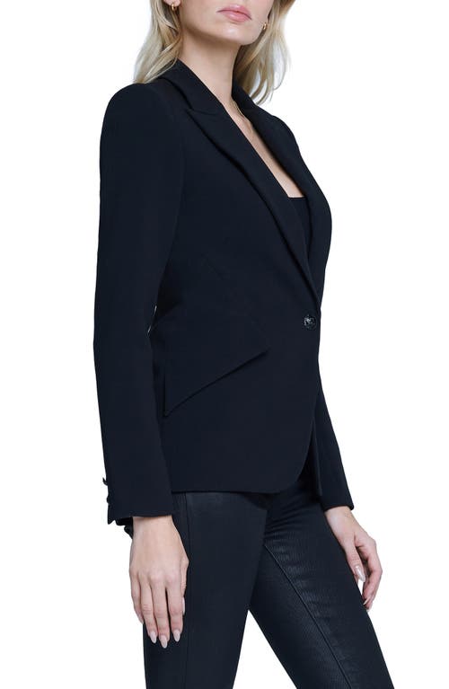 Shop L Agence L'agence Chamberlain Blazer In Black/black