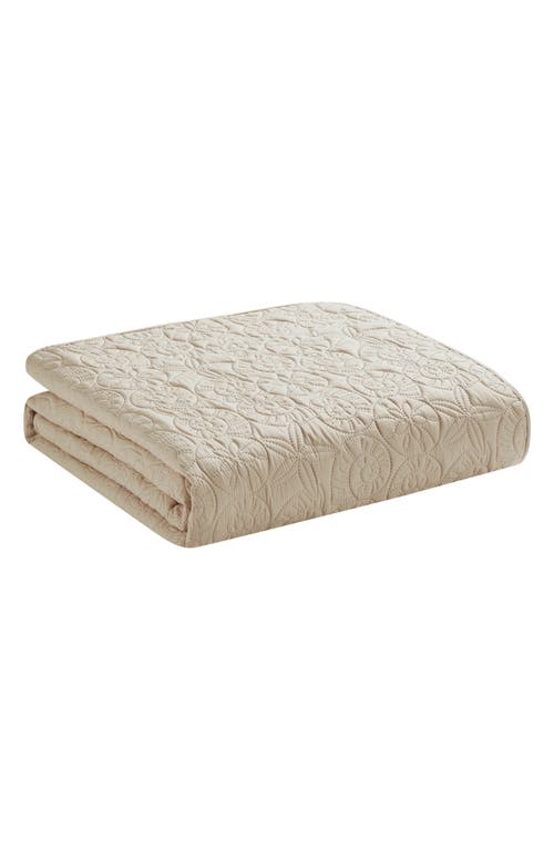 Vcny Home Seashell Solid 3-piece Quilt Set In Taupe