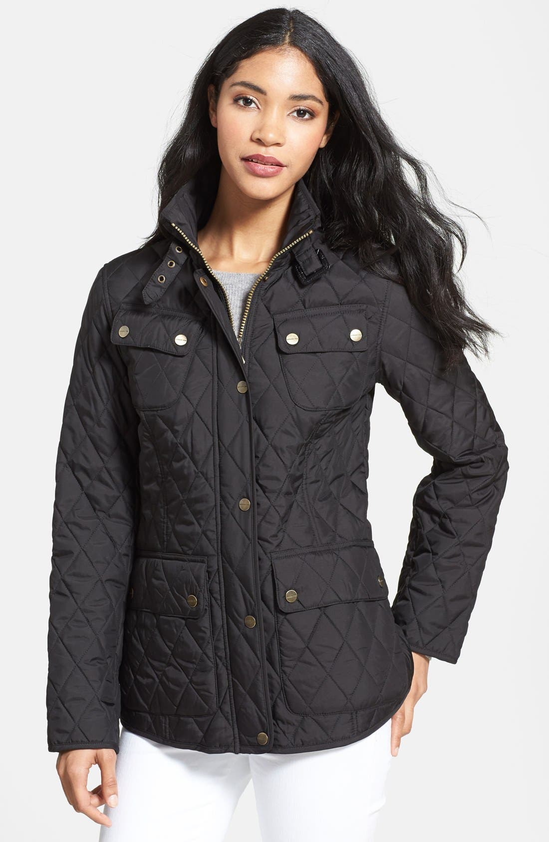 London Fog FourPocket Quilted Jacket Nordstrom