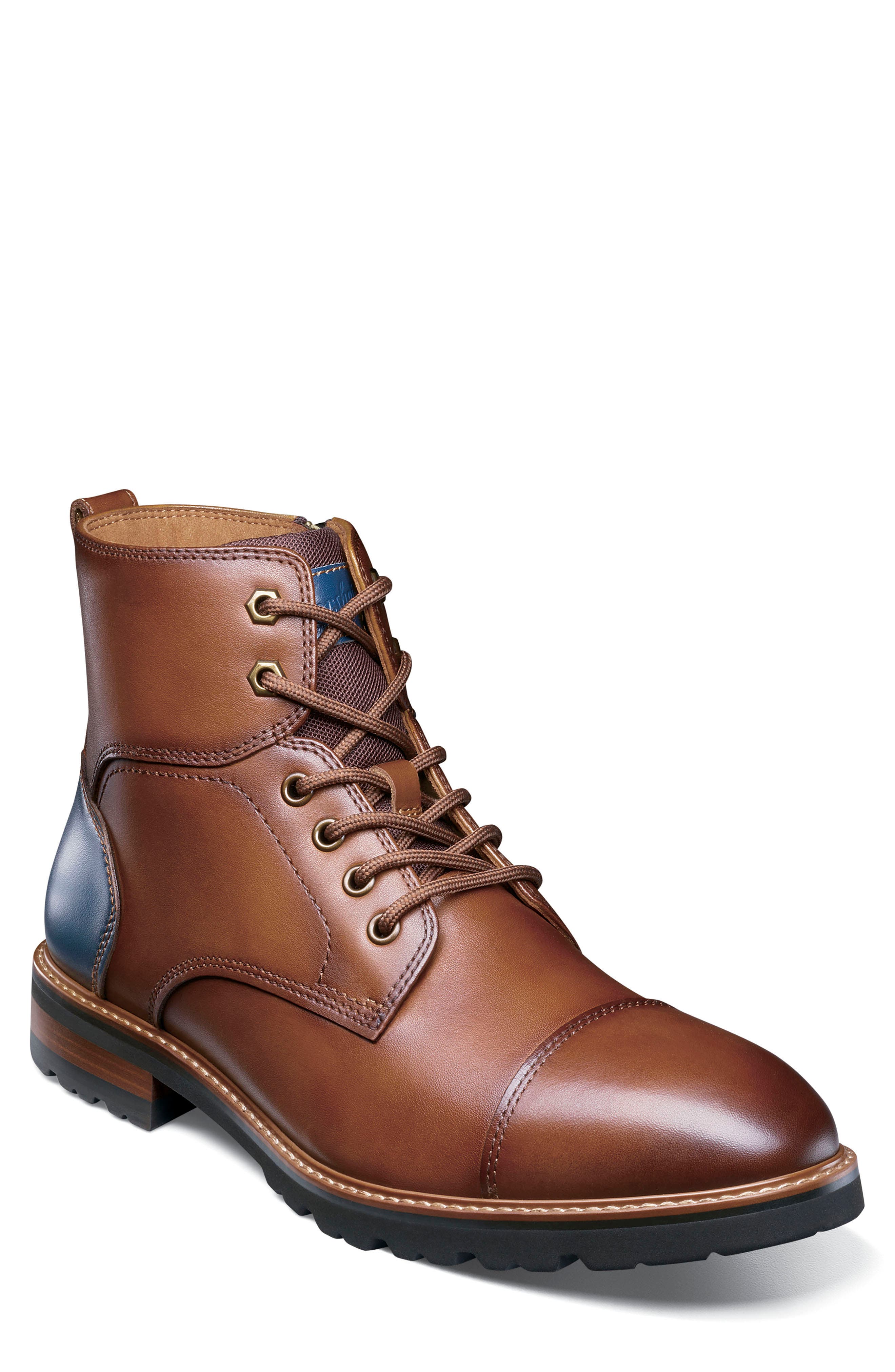 Florsheim Renegade Cap Toe Boot in Cognac 