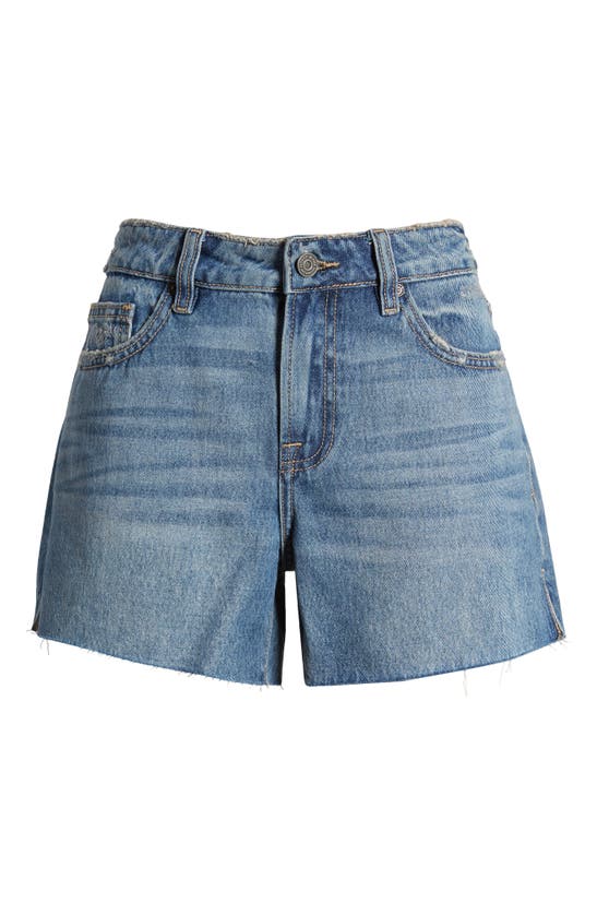 Shop Hidden Jeans Mid Rise Denim Cutoff Shorts In Medium Wash