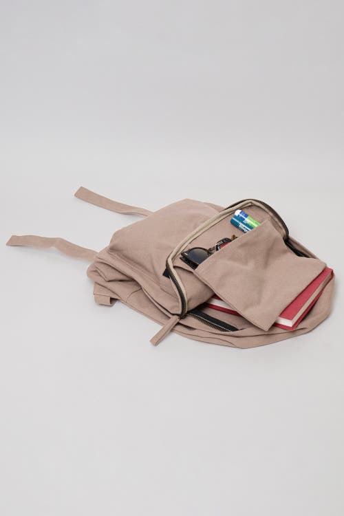 Terra Thread Organic Cotton Mini Backpack In Sand Dune