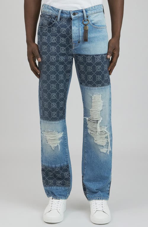 PRPS Kure Ripped Patchwork Jeans Indigo at Nordstrom,