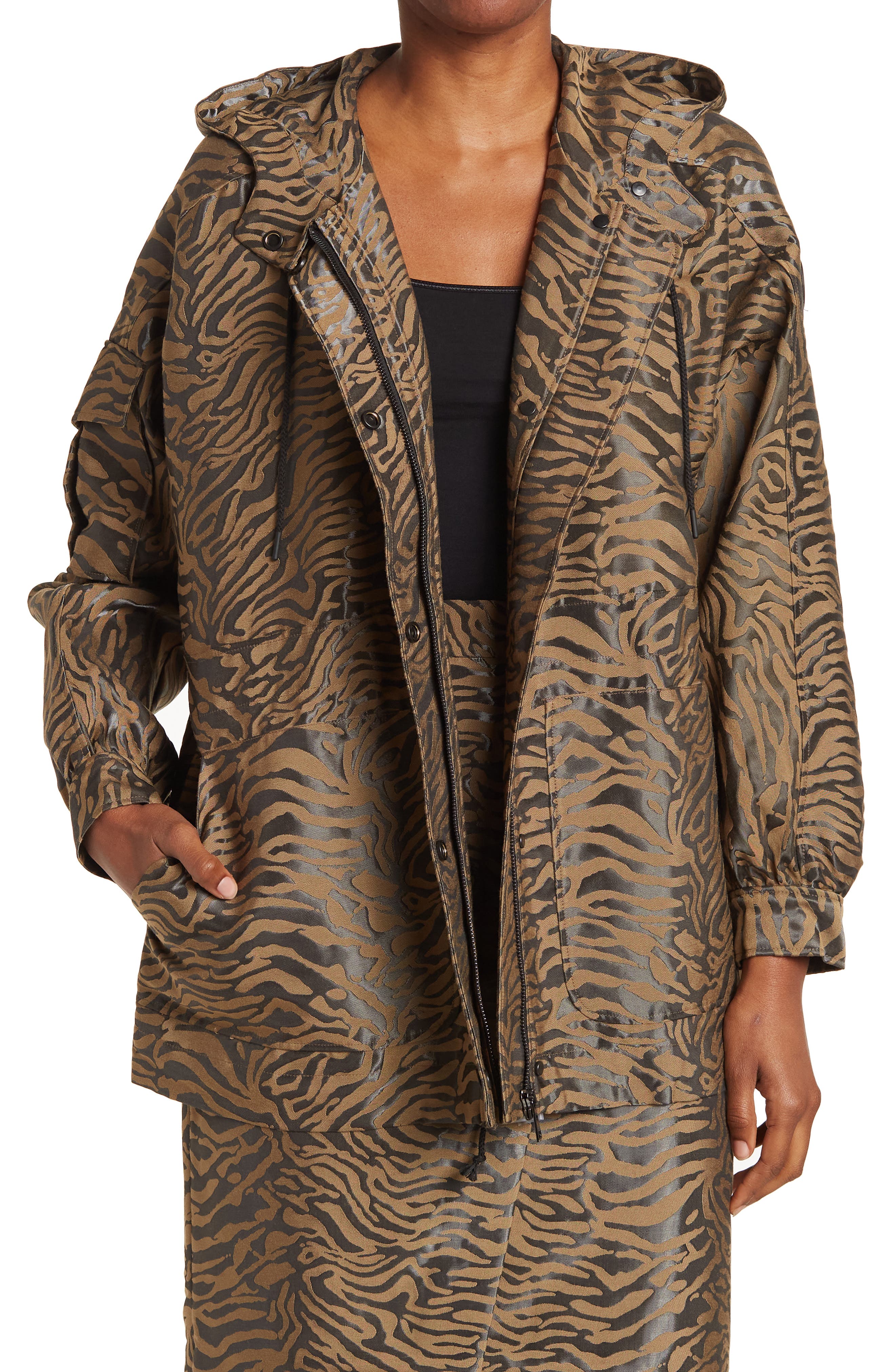 ted baker leopard print coat