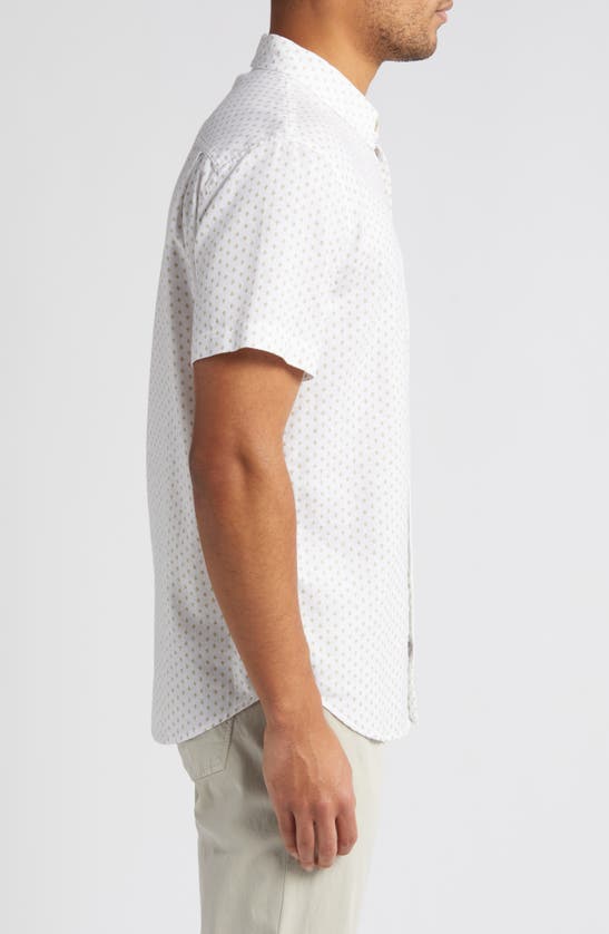 RAILS RAILS FAIRFAX DIAMOND PRINT SHORT SLEEVE COTTON BUTTON-UP SHIRT 