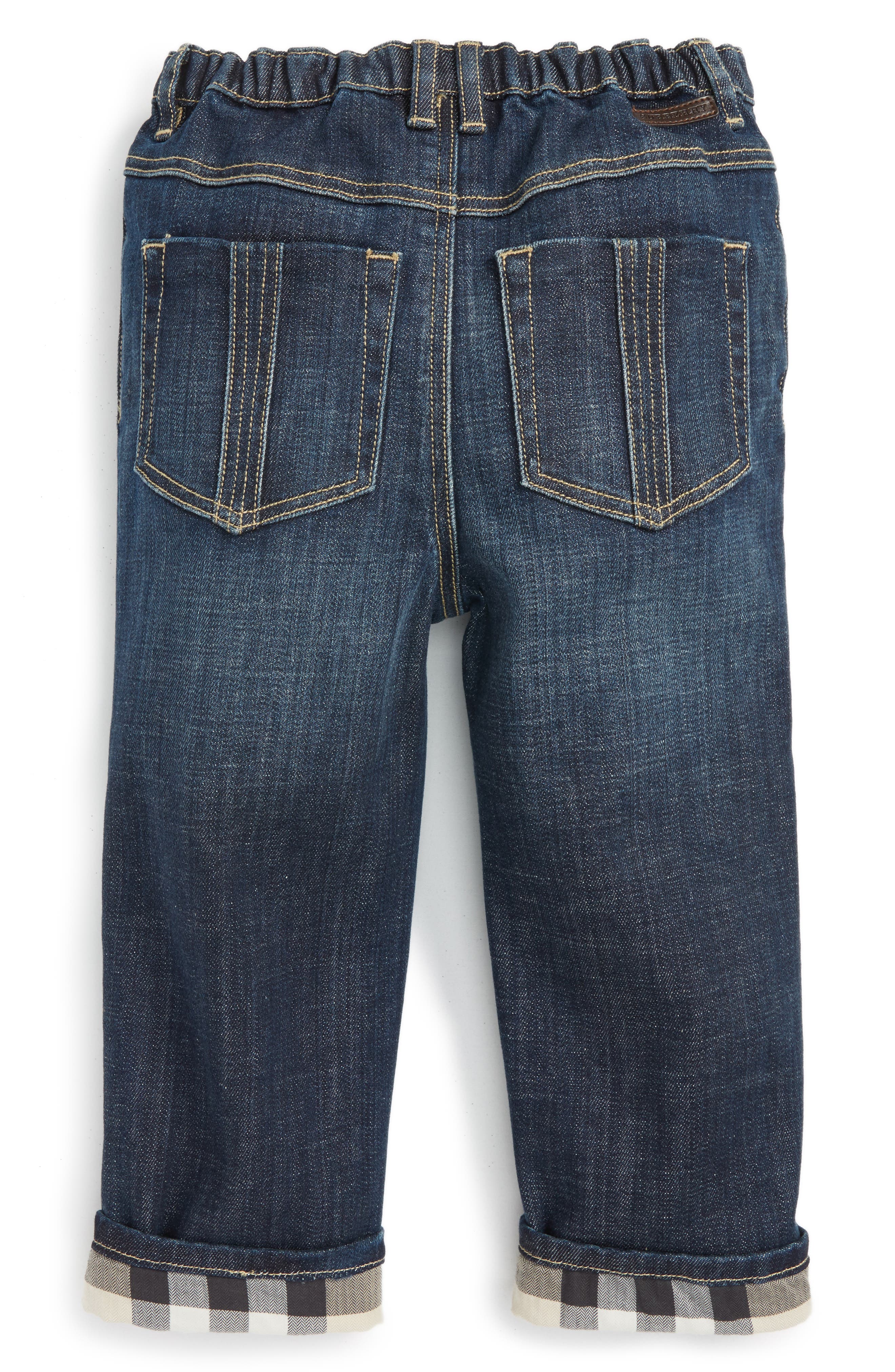 Pierre Check Lined Jeans (Baby Boys 