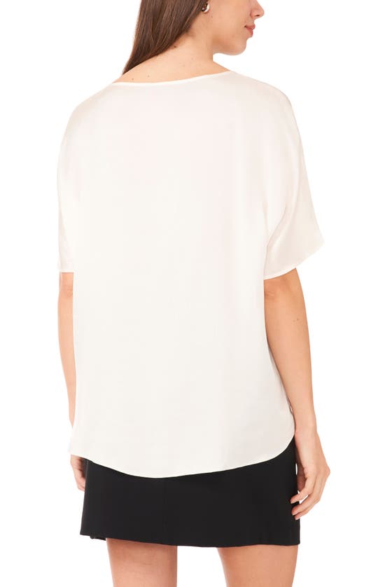 Shop Vince Camuto High-low Baggy T-shirt In New Ivory 103