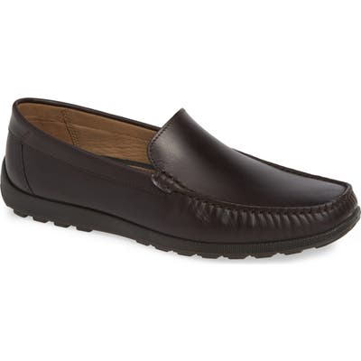 Ecco Dip Moc Toe Driving Loafer, Brown