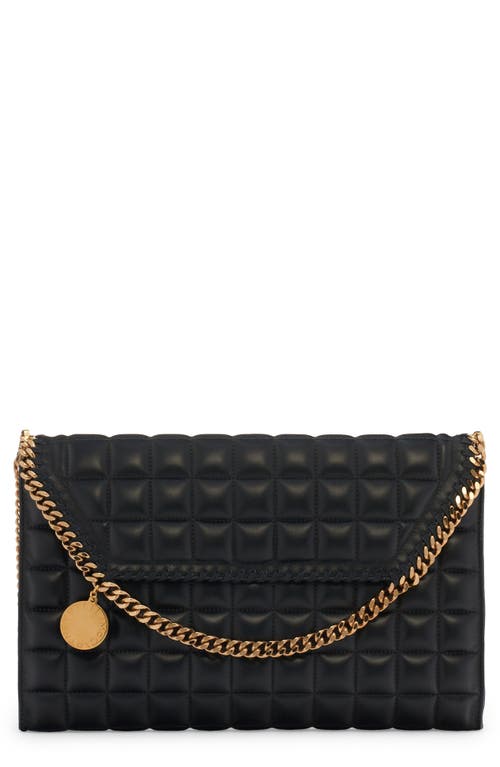 Stella McCartney Mini Falabella Quilted Faux Leather Crossbody Bag in 1000 Black at Nordstrom