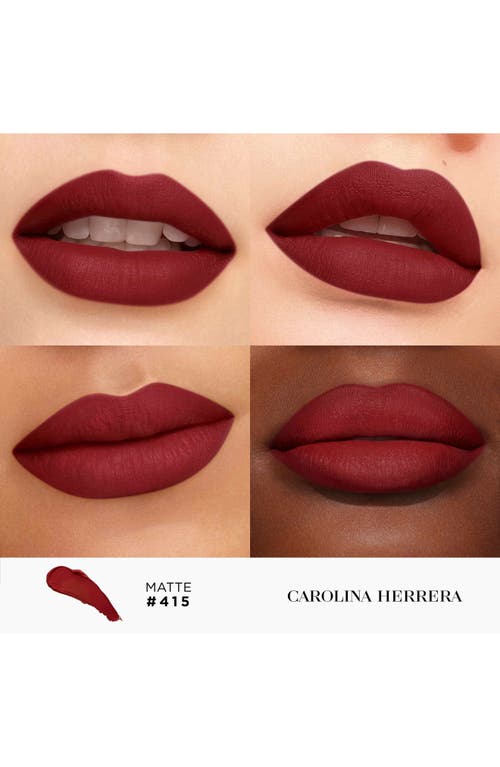 Carolina Herrera Fabulous Kiss Matte Lipstick In 415 Birthday Red