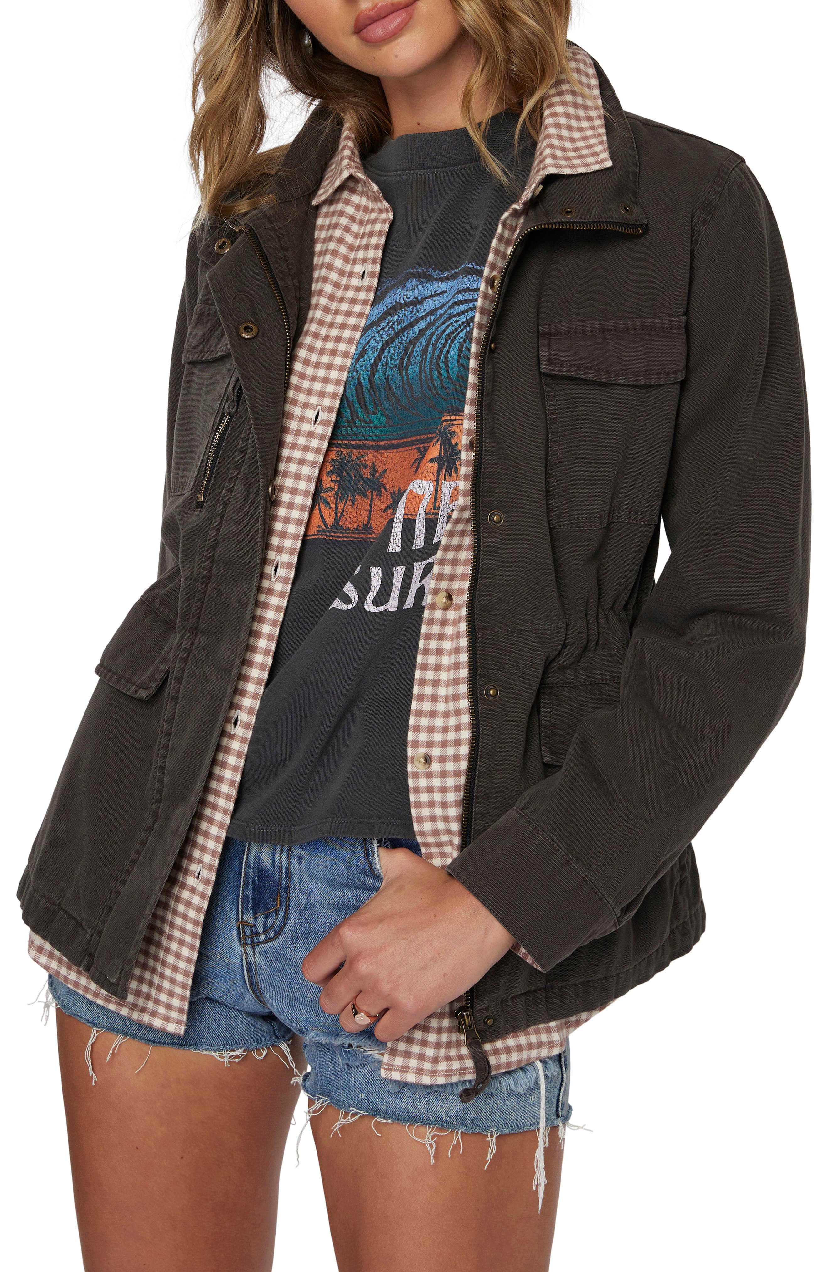 black canvas jacket women's