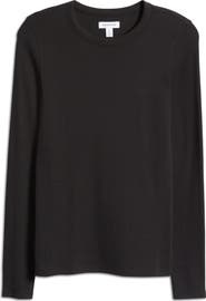 Nordstrom Everyday Long Sleeve Crewneck Rib T-Shirt | Nordstrom