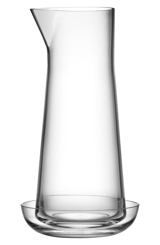 Orrefors Informal Carafe With Catch Bowl In Clear