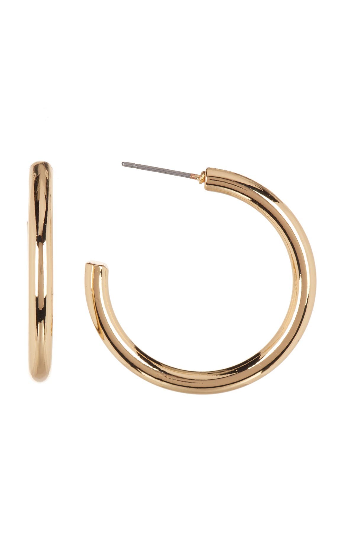 Nordstrom Rack 25mm Tube Hoop Earrings In Gold