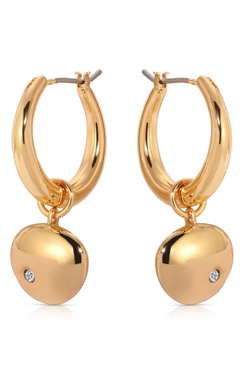 Ettika Polished Pebble Huggie Hoop Earrings In Gold