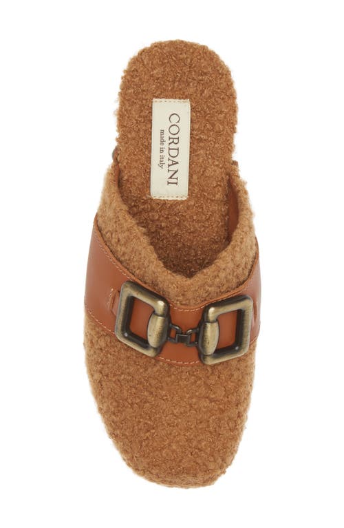 Cordani Winona Clog In Cognac Sheerling In Cuoio/cuoio