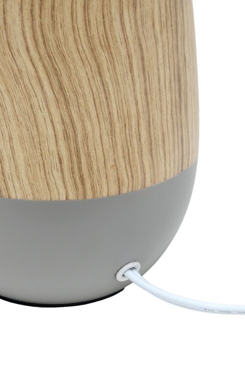 Shop Lalia Home Wood Print Table Lamp In Gray/light Wood