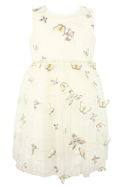 Popatu Kids' Butterfly Tulle Dress in Ivory at Nordstrom, Size 6X
