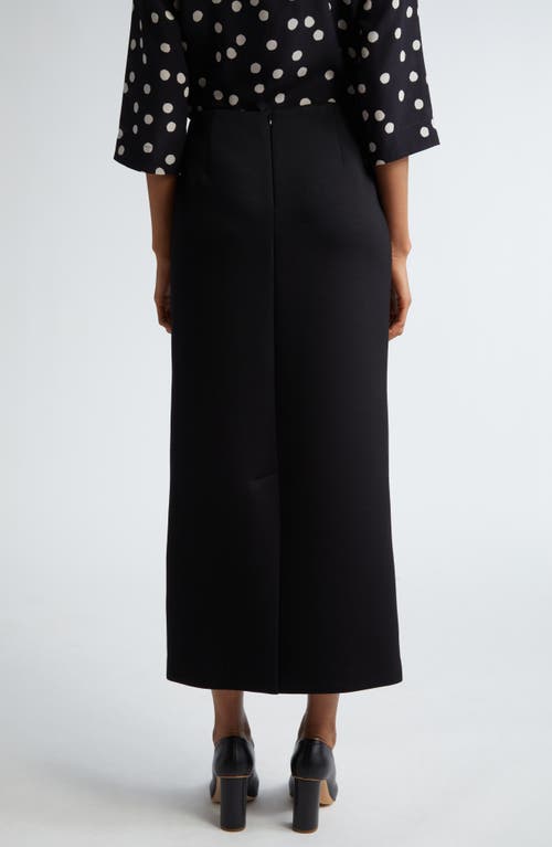 Max Mara Flou Stretch Jersey Skirt In Black