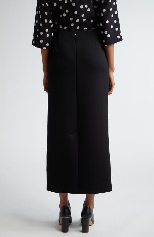 Shop Max Mara Flou Stretch Jersey Skirt In Black