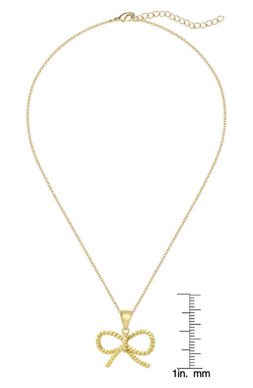 Lily Nily Kids' Bow Twist Pendant Necklace In Gold