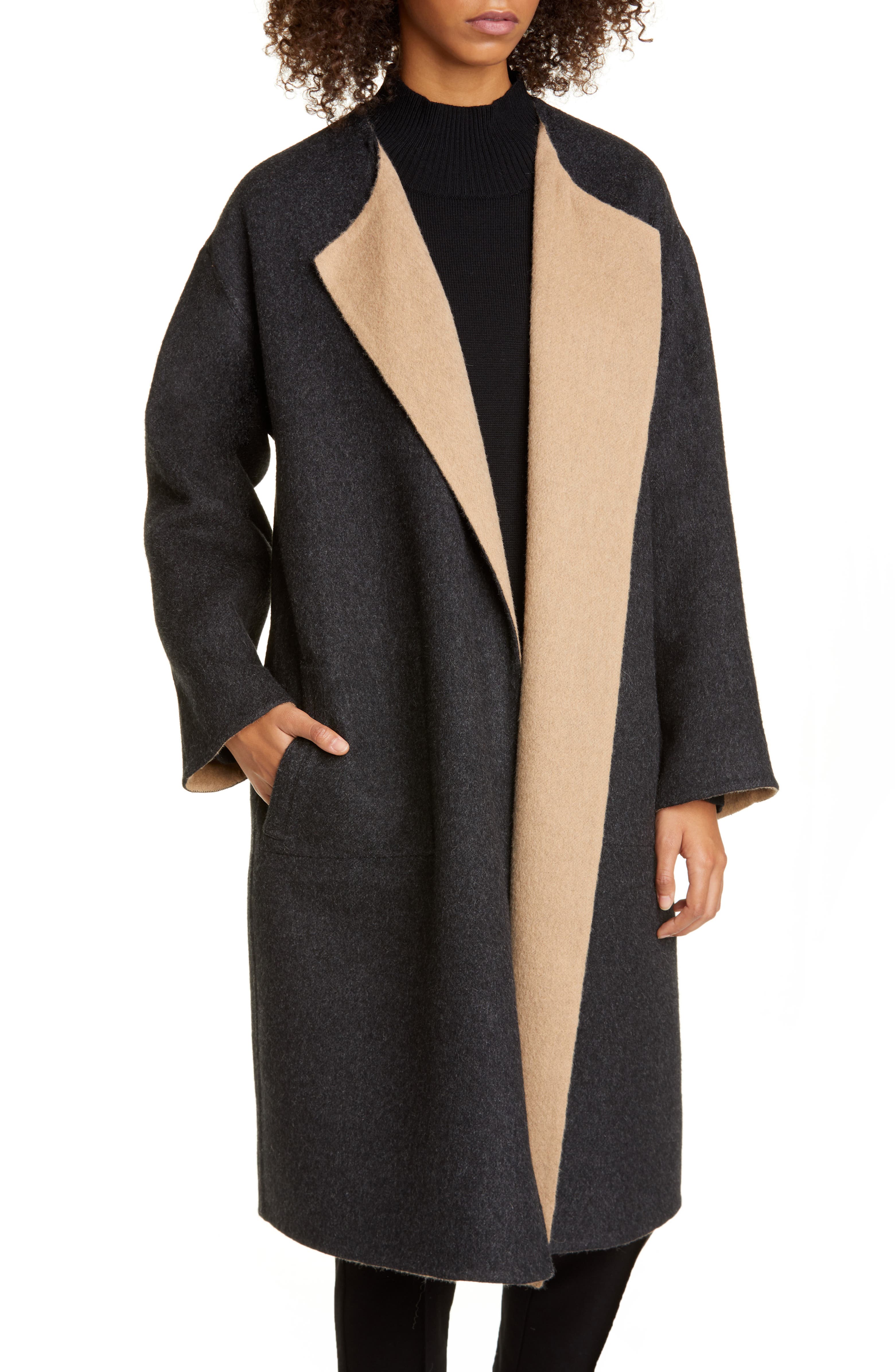 Eileen Fisher Reversible Alpaca & Wool Blend Coat | Nordstrom
