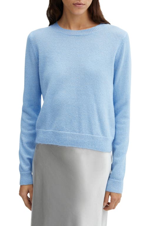 MANGO Crewneck Sweater Sky Blue at Nordstrom,