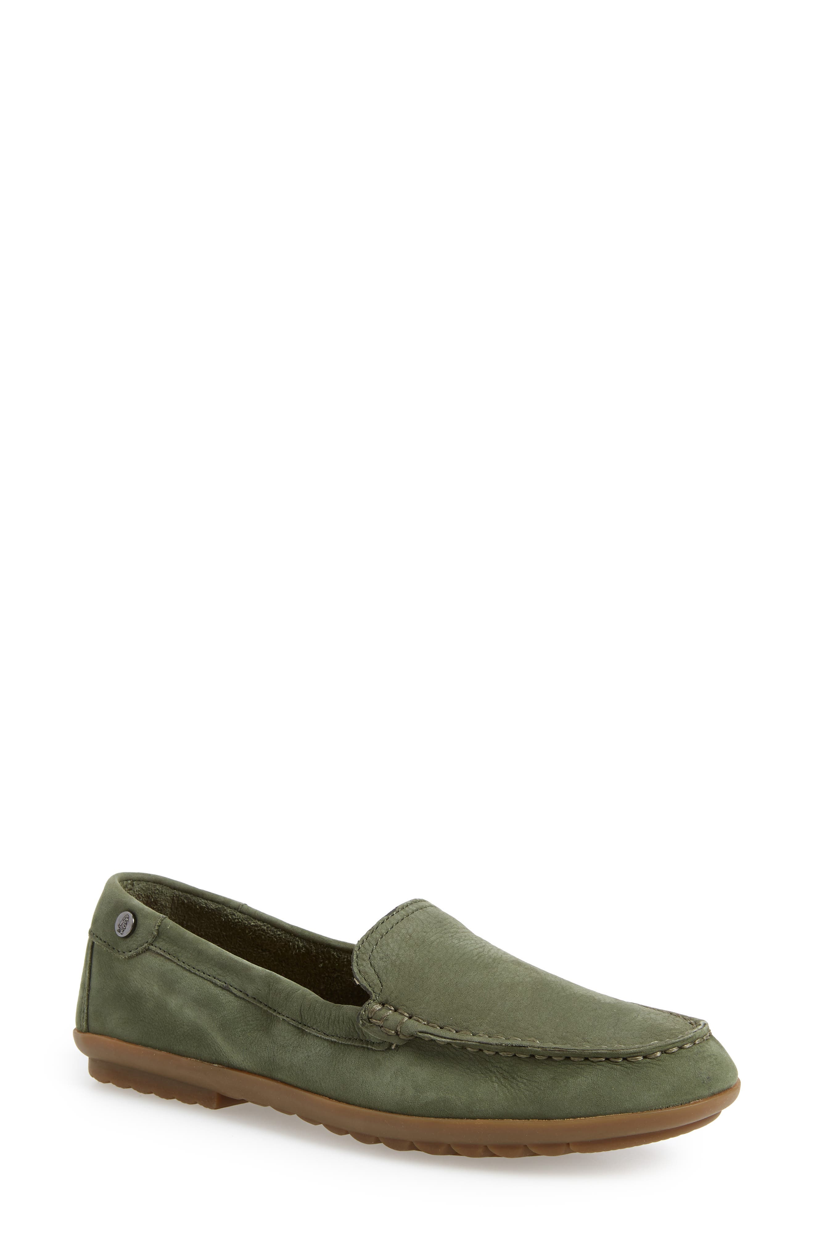 Hush Puppies Aidi Moc Toe Slip-On, Green