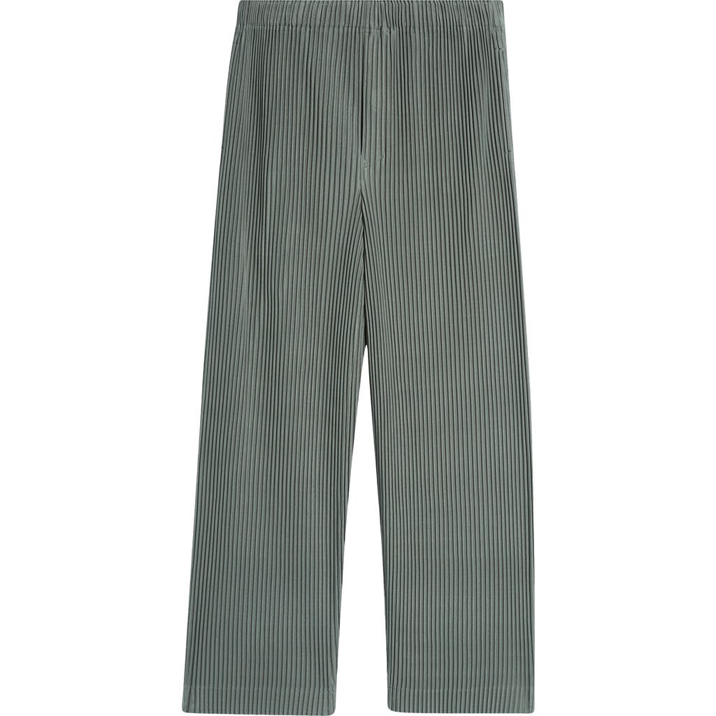 ISSEY MIYAKE HOMME PLISSÉ ISSEY MIYAKE MONTHLY COLORS OCTOBER PLEATED WIDE LEG PULL-ON PANTS
