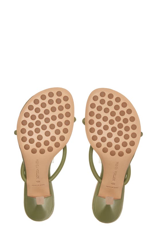 Shop Bottega Veneta Blink Slide Sandal In Tea Leaf-cane Sugar