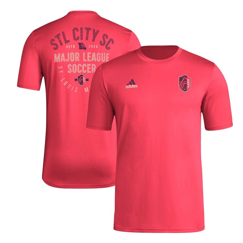 Shop Adidas Originals Adidas Red St. Louis City Sc Local Stoic Aeroready T-shirt