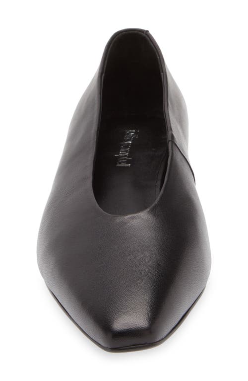 Jeffrey Campbell Hinted Pointed Toe Flat In Black