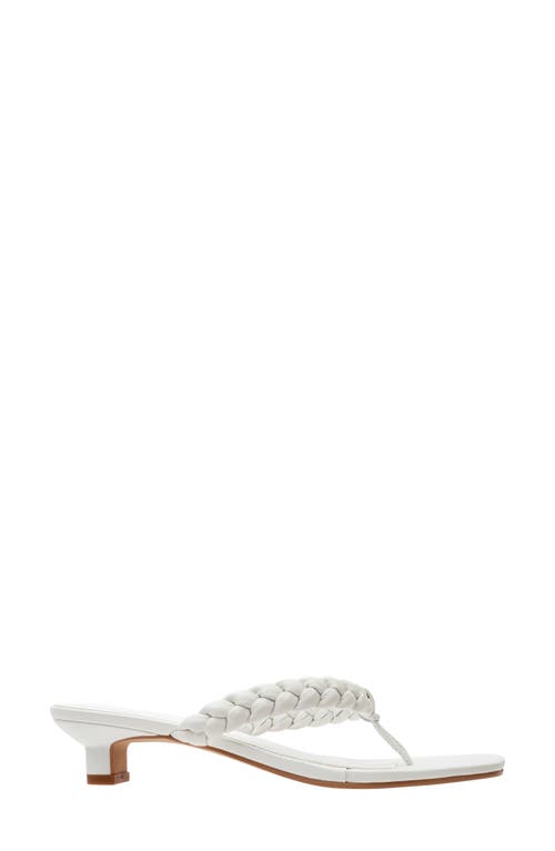 Lisa Vicky Beauty Heeled Flip Flop In White