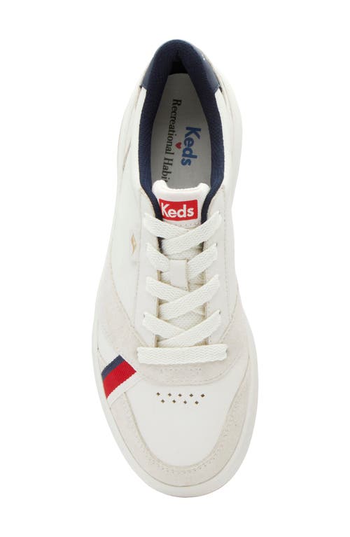 Keds ® X Recreational Habit The Court Sneaker In White/multi Leather