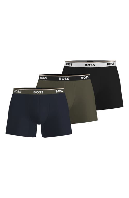 BOSS Assorted 3-Pack Trunks in Blue Miscellaneous