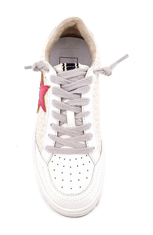 Shop Shushop Kids' Paz Sneaker In White/cherry
