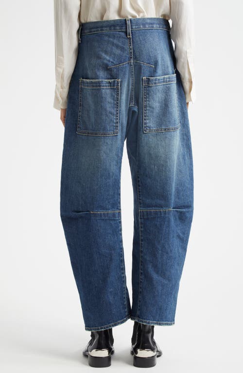 Shop Nili Lotan Welder High Waist Wide Leg Jeans In Summer Wash