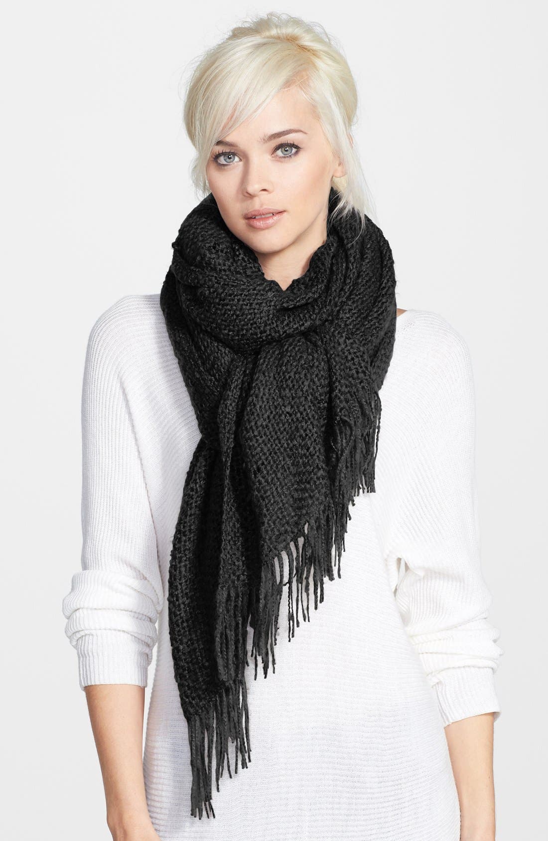 Nordstrom Solid Bouclé Wrap Nordstrom