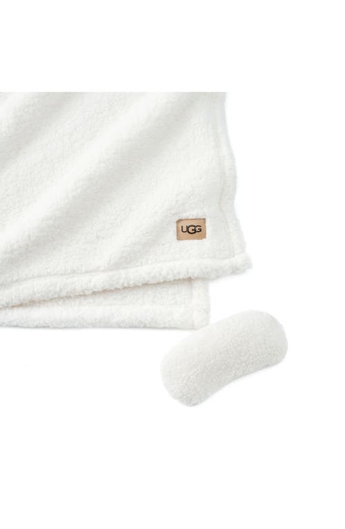 Ugg(r) Original Faux Shearling Throw Blanket & Eye Mask Sleep Set In Natural