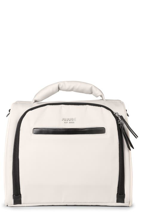 white diaper bag