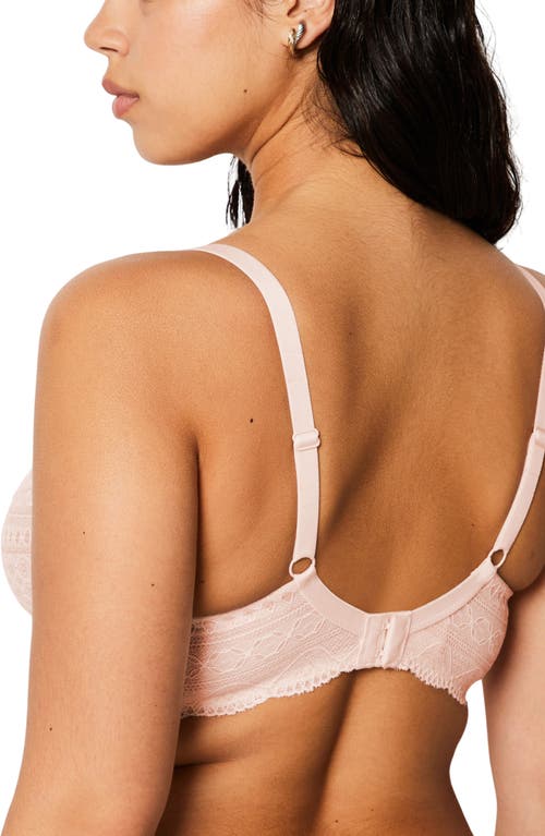 Etam Idole Classique Lace Underwire Bra In Powder Pink