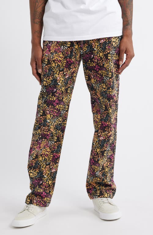 ICECREAM Azalea Floral Corduroy Pants in Sand Dollar 