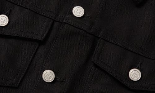 Blk Dnm Denim Trucker Jacket In Black Black