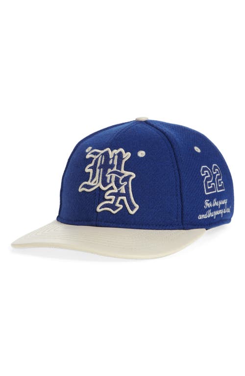 Shop Amiri Spirit Baseball Cap In Blue