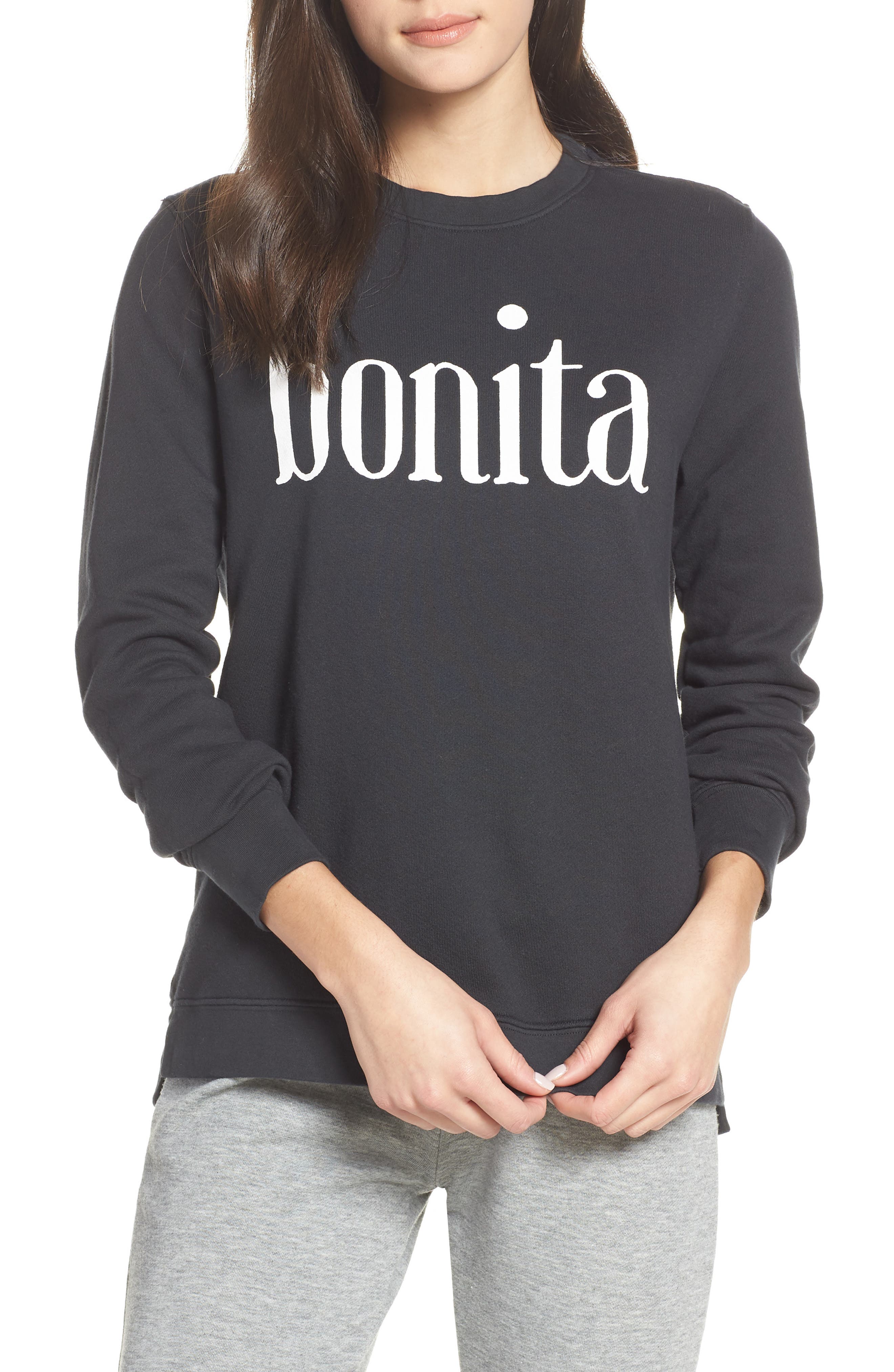 Sol Angeles Bonita Sweatshirt, Black