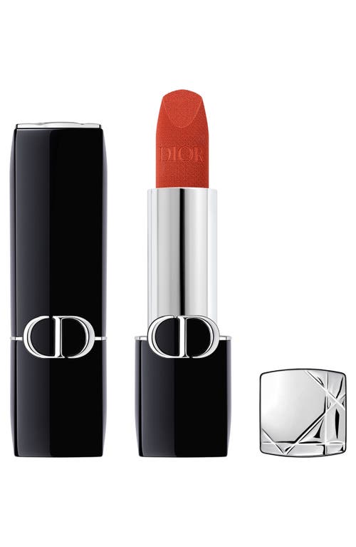 Rouge Dior Refillable Lipstick in 840 Rayonnante/velvet at Nordstrom