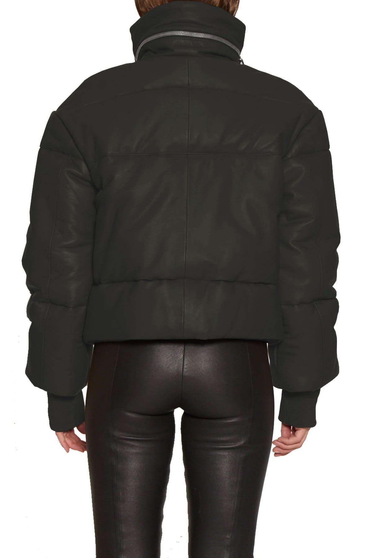 walter baker leather puffer