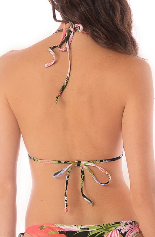 Maaji Neo Balmy Reversible Halter Bikini Top In Green